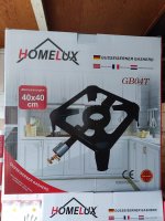 HomeLux Gusseisener Gasherd GB04T 40cm x 40cm