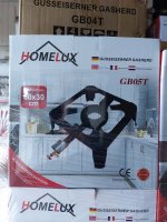 HomeLux Gusseisener Gasherd GB05T 30cm x 30cm