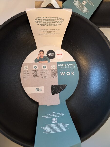 Jamie Oliver by Tefal – Home Cook Edelstahl-Wokpfanne 28?cm